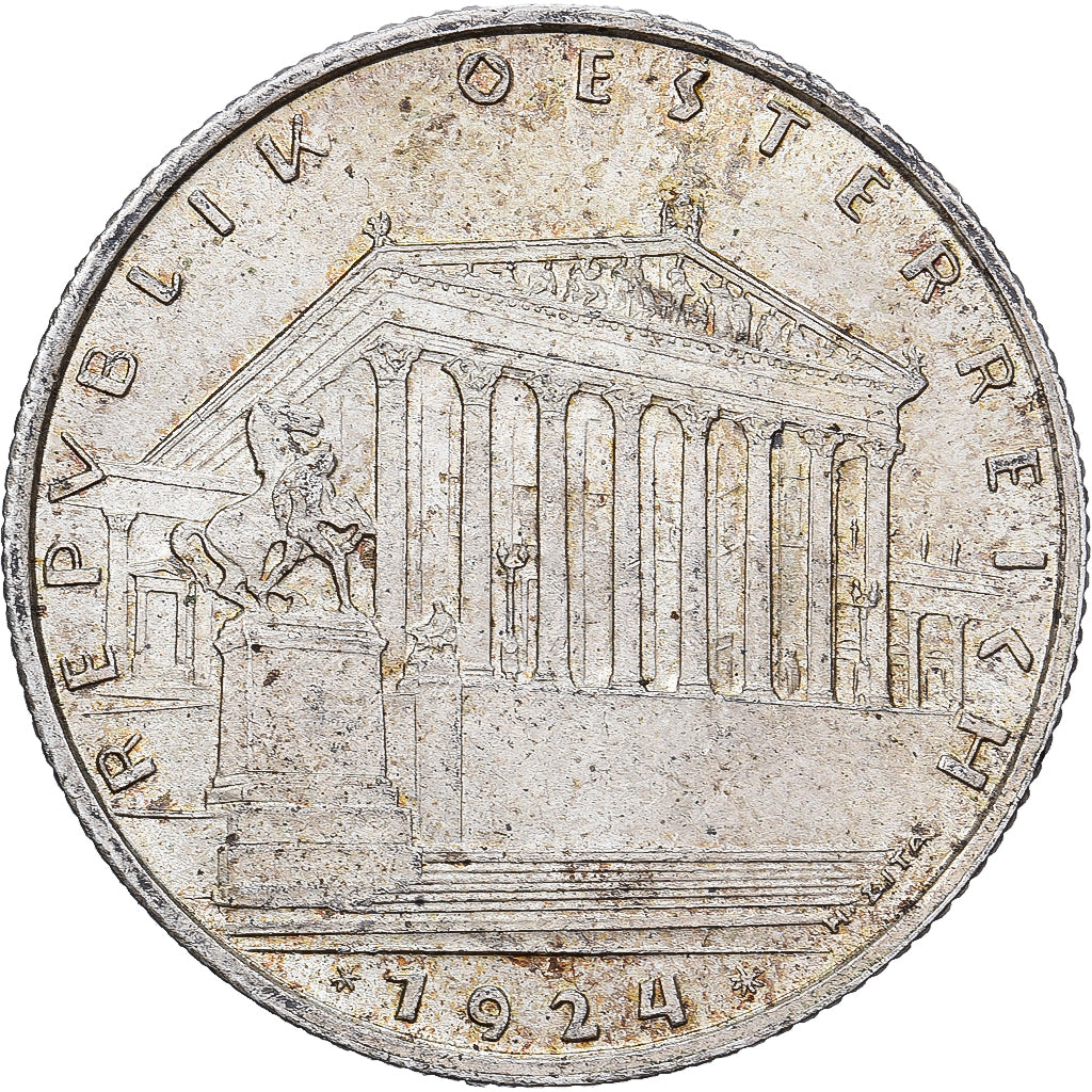 Österreich, Schilling, 1924, Vienna, Silber, VZ, KM:2835