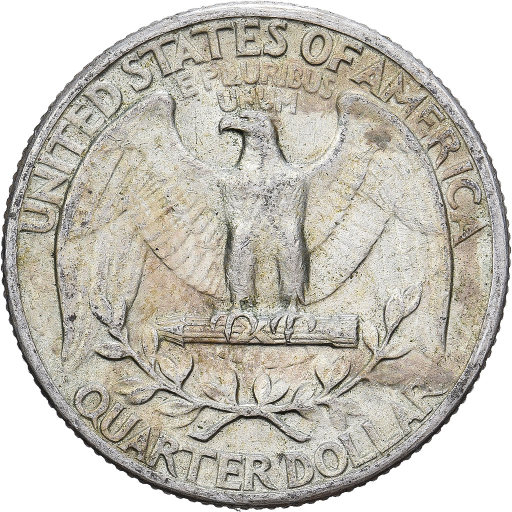 Estados Unidos, Quarter, Washington, 1942, Philadelphia, Plata, EBC, KM:164