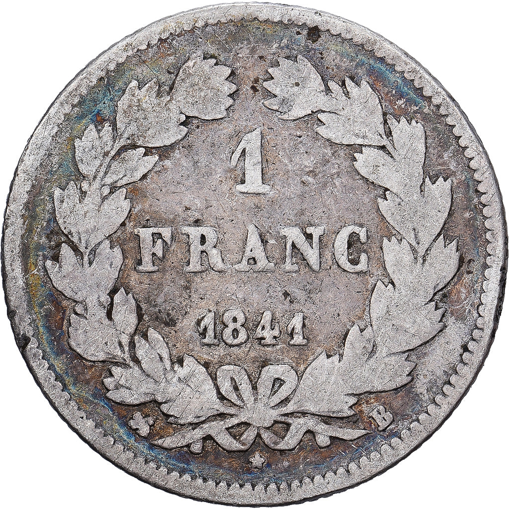 Frankrijk, Franc, Louis-Philippe, 1841, Rouen, Zilver, ZG+