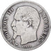 France, Napoleon III, Franc, 1859, Paris, Silver, VF(20-25), Gadoury:460