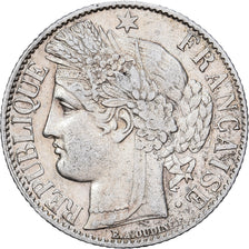 França, Franc, Cérès, 1888, Paris, Prata, EF(40-45), Gadoury:465a