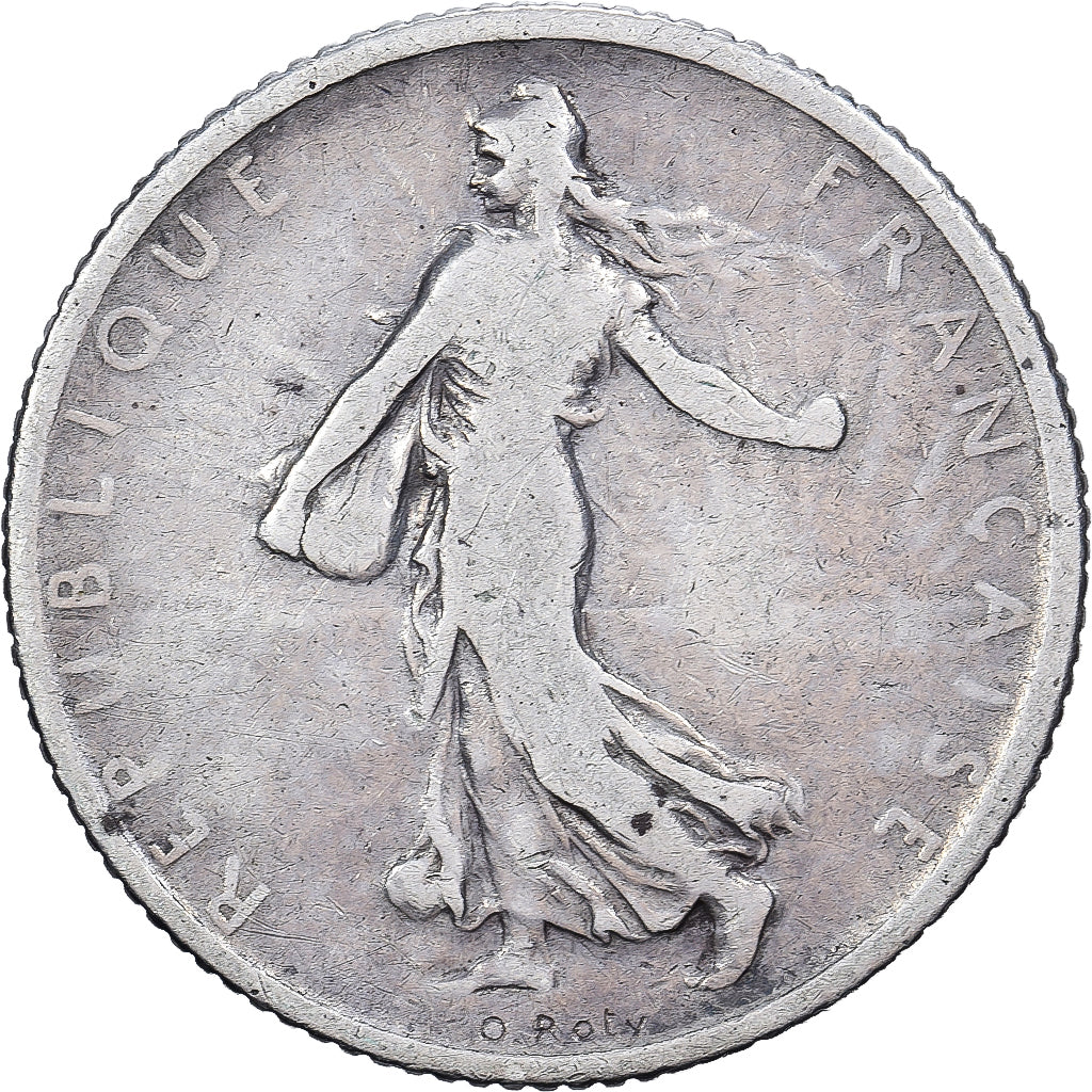 Frankrijk, 1 Franc, Semeuse, 1903, Paris, Zilver, ZG+, Gadoury:467, KM:844.1