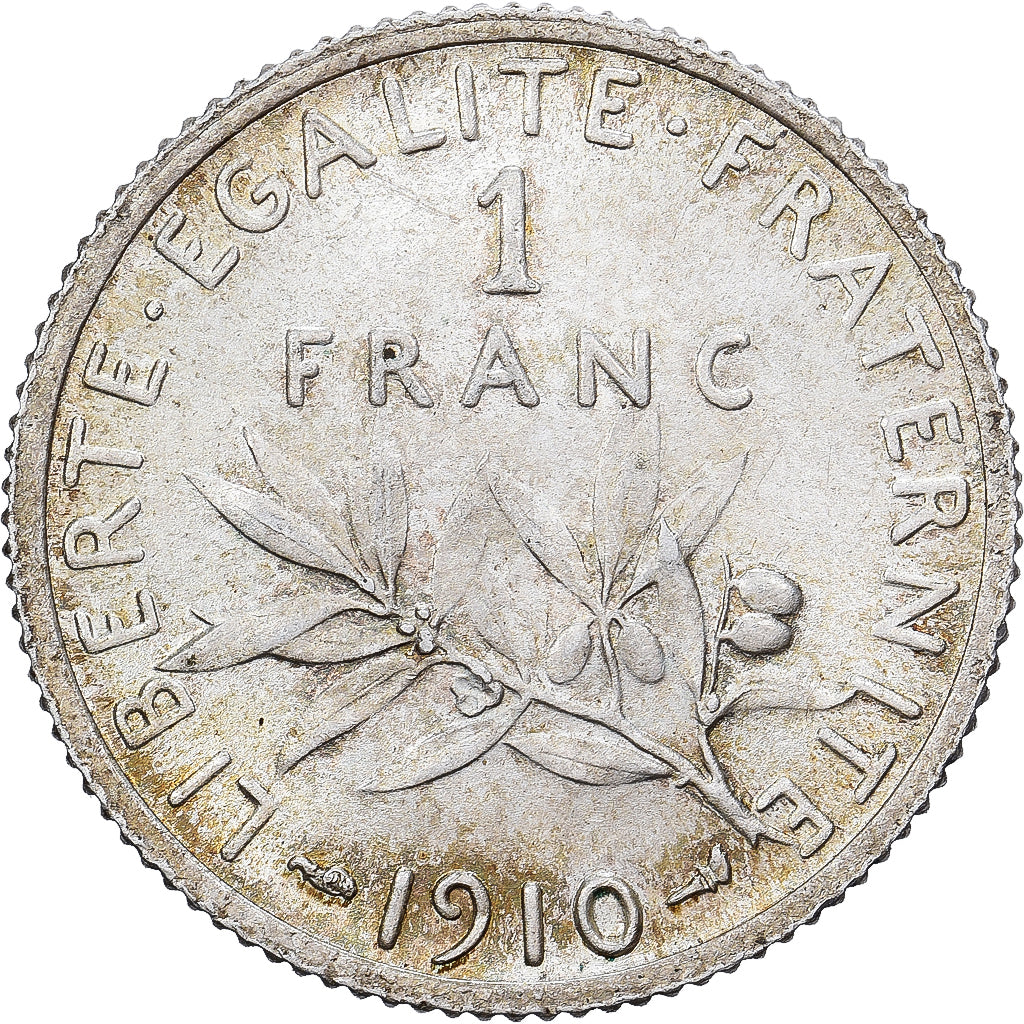 Frankreich, Franc, Semeuse, 1910, Paris, Silber, VZ, Gadoury:467, KM:844.1