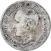 Grecia, George I, 20 Lepta, 1883, Paris, Plata, BC+, KM:44