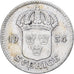 Zweden, Gustaf V, 25 Öre, 1934, Zilver, ZF, KM:785