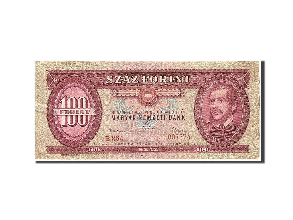 Banknote, Hungary, 100 Forint, 1962, 1962-10-12, KM:171c, EF(40-45)