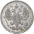Rusia, Nicholas II, 10 Kopeks, 1914, Saint Petersburg, Plata, MBC, KM:20a.2