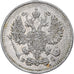 Russie, Nicholas II, 10 Kopeks, 1914, Saint-Pétersbourg, Argent, TTB, KM:20a.2