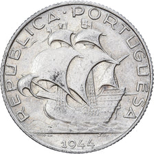Portugal, 2-1/2 Escudos, 1944, Lisbon, Silver, EF(40-45)