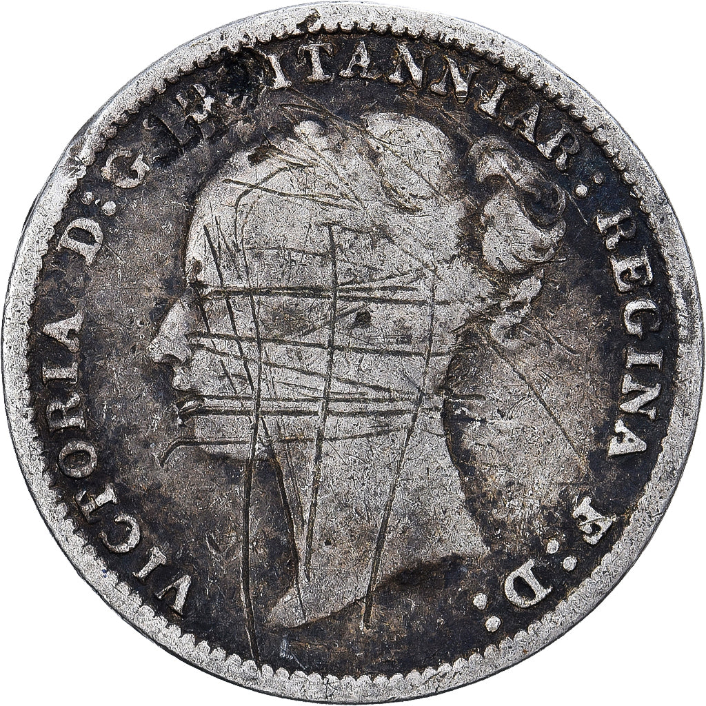 Grande-Bretagne, Victoria, 3 Pence, 1886, Argent, B+, KM:730