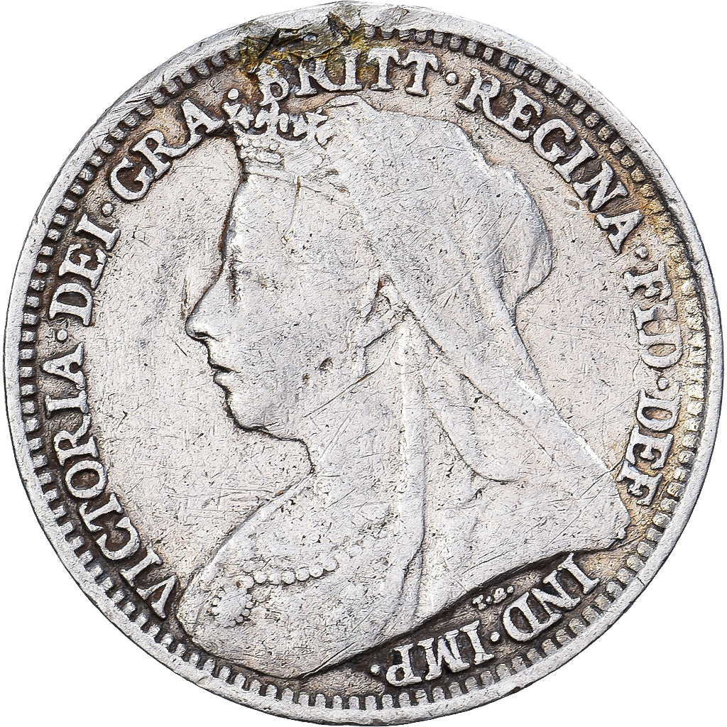 Grande-Bretagne, Victoria, 3 Pence, 1895, Argent, B+, KM:777