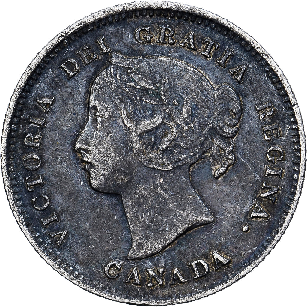 Canada, Victoria, 5 Cents, 1899, Silver, VF(30-35), KM:2