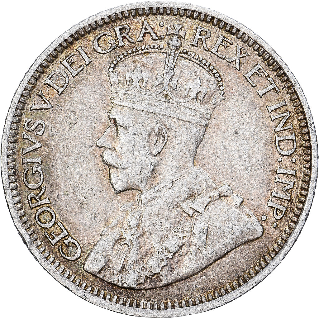 Canada, George V, 10 Cents, 1917, Royal Canadian Mint, Silver, EF(40-45), KM:23
