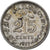 Ceylon, George V, 25 Cents, 1917, Silver, VF(30-35), KM:105