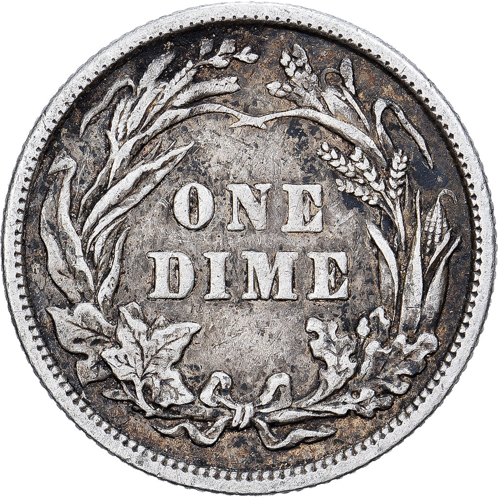 United States, Dime, Barber Dime, 1906, Philadelphia, Silver, EF(40-45), KM:113