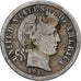 Estados Unidos, Dime, Barber Dime, 1911, U.S. Mint, Plata, BC+, KM:113