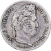 Francja, 1/4 Franc, Louis-Philippe, 1835, Paris, Srebro, VF(30-35), Gadoury:355