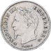 France, Napoléon III, 20 Centimes, 1867, Paris, Argent, TTB, Gadoury:309