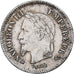 Frankrijk, Napoleon III, 20 Centimes, 1867, Strasbourg, Zilver, ZF, Gadoury:309
