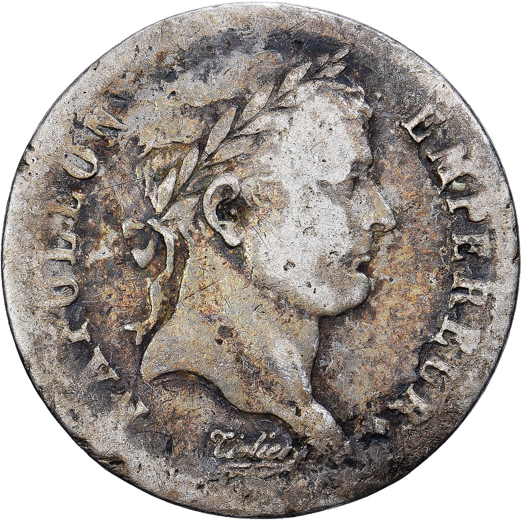 Francia, 1/2 Franc, Napoléon I, 1811, Paris, Plata, BC, Gadoury:399, KM:691.1