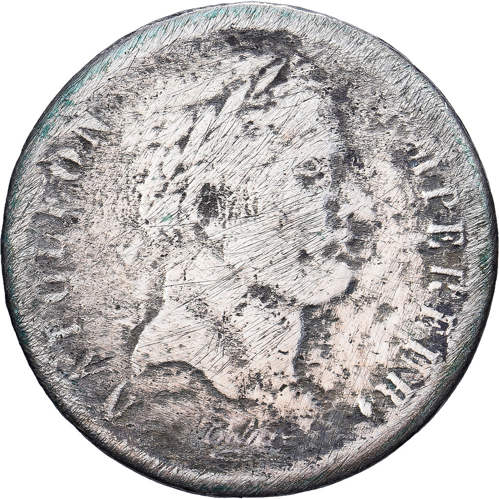 Francia, Napoleon I, 1/2 Franc, 1811, Perpignan, Plata, BC, Gadoury:399