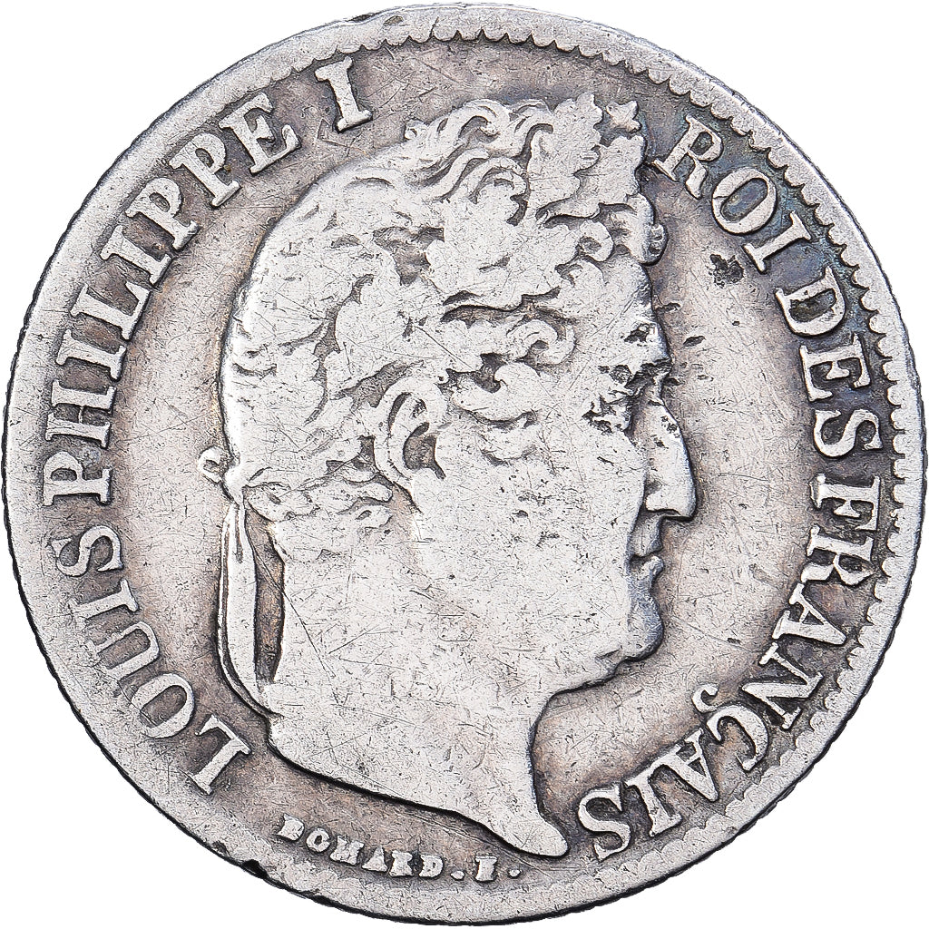 Francja, 1/2 Franc, Louis-Philippe, 1841, Paris, Srebro, VF(20-25), Gadoury:408
