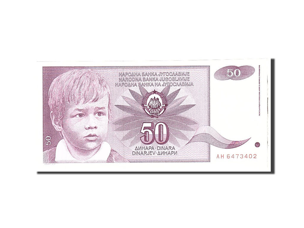 Banknote, Yugoslavia, 50 Dinara, 1990, 1990-06-01, KM:104, UNC(65-70)