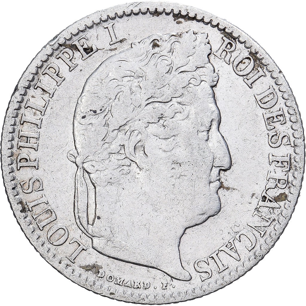 Francia, 50 Centimes, Louis-Philippe, 1846, Paris, Plata, BC+, Gadoury:410