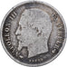Francia, 50 Centimes, 1858, Paris, Plata, BC, Gadoury:414