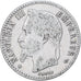 Francja, 50 Centimes, Napoléon III, 1864, Strasbourg, Srebro, VF(30-35)