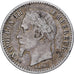 Francia, Napoleon III, 50 Centimes, 1867, Bordeaux, Plata, BC+, Gadoury:417, Le