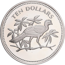 Moeda, Belize, 10 Dollars, 1974, Franklin Mint, Proof, MS(65-70), Cobre-níquel