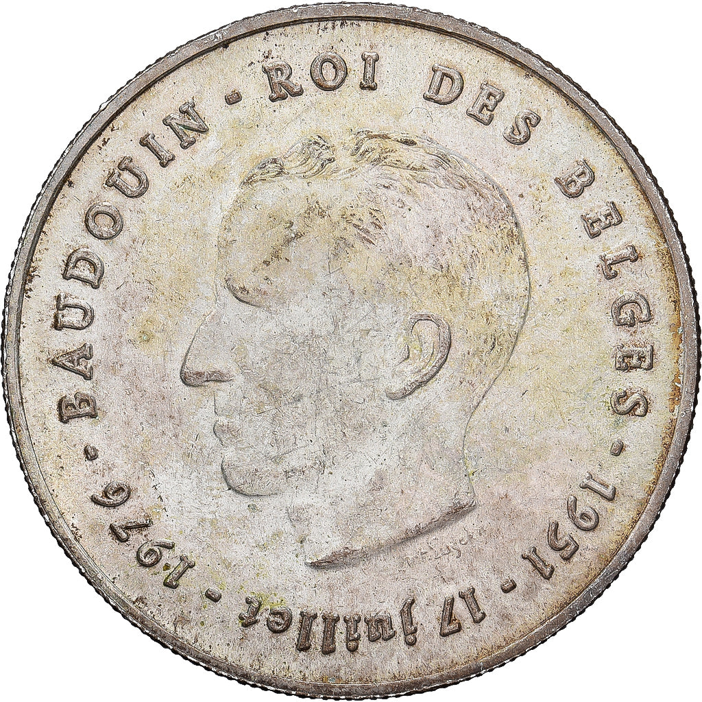 Belgia, 250 Francs, 250 Frank, 1976, Srebro, EF(40-45), KM:157.1