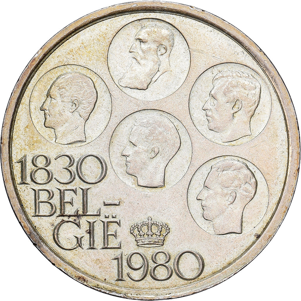 Bélgica, 500 Francs, 500 Frank, 1980, Brussels, Cobre-Níquel Revestido a