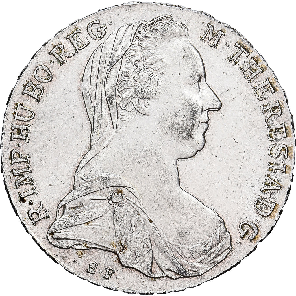 Autriche, Joseph II, Thaler, 1780, Refrappe, Argent, SUP, KM:T1