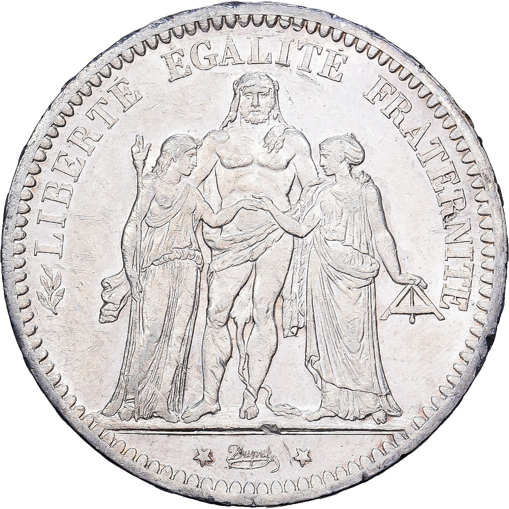 France, 5 Francs, Hercule, 1873, Paris, Silver, AU(50-53), Gadoury:745a