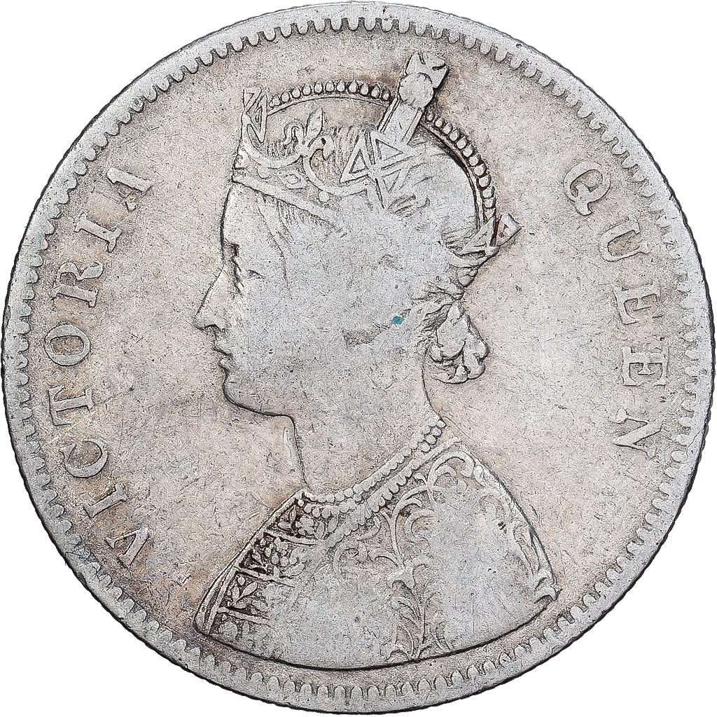 Britisch-Indien, Victoria, Rupee, 1862, Bombay, Silber, SGE+, KM:473.1