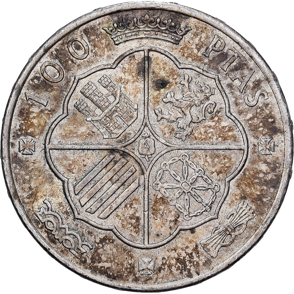 España, Caudillo and regent, 100 Pesetas, 1966, Madrid, Plata, EBC, KM:797