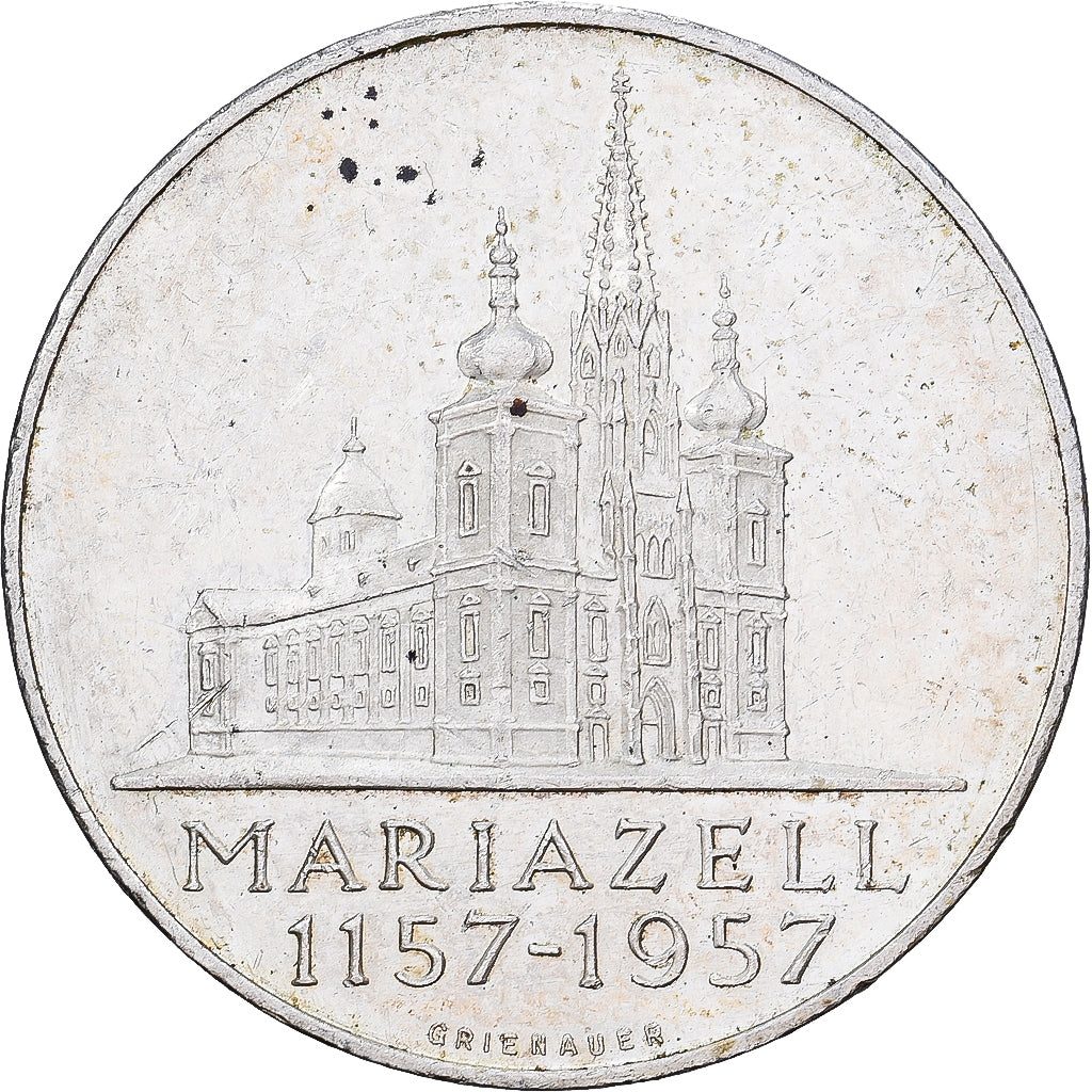 moneda, Austria, 25 Schilling, 1957, MBC, Plata, KM:2883