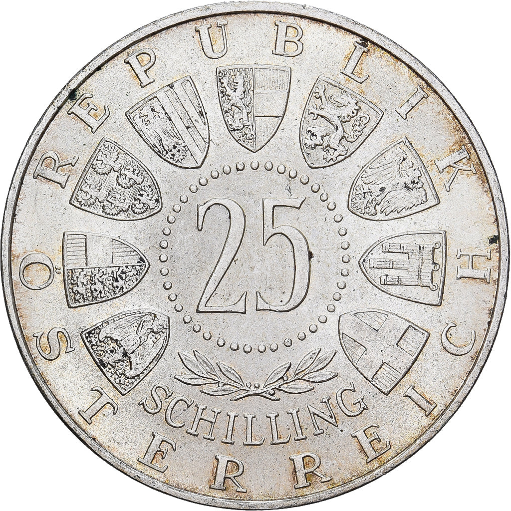 Autriche, 25 Schilling, 1956, Argent, SUP, KM:2881