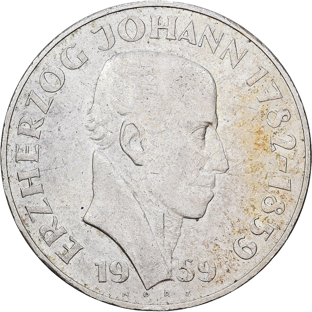 Austria, 25 Schilling, 1959, Silver, AU(55-58), KM:2887