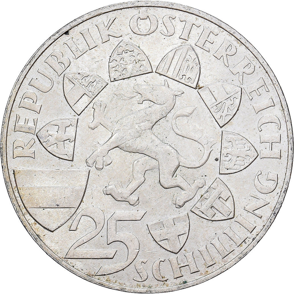Austria, 25 Schilling, 1959, Silver, AU(55-58), KM:2887