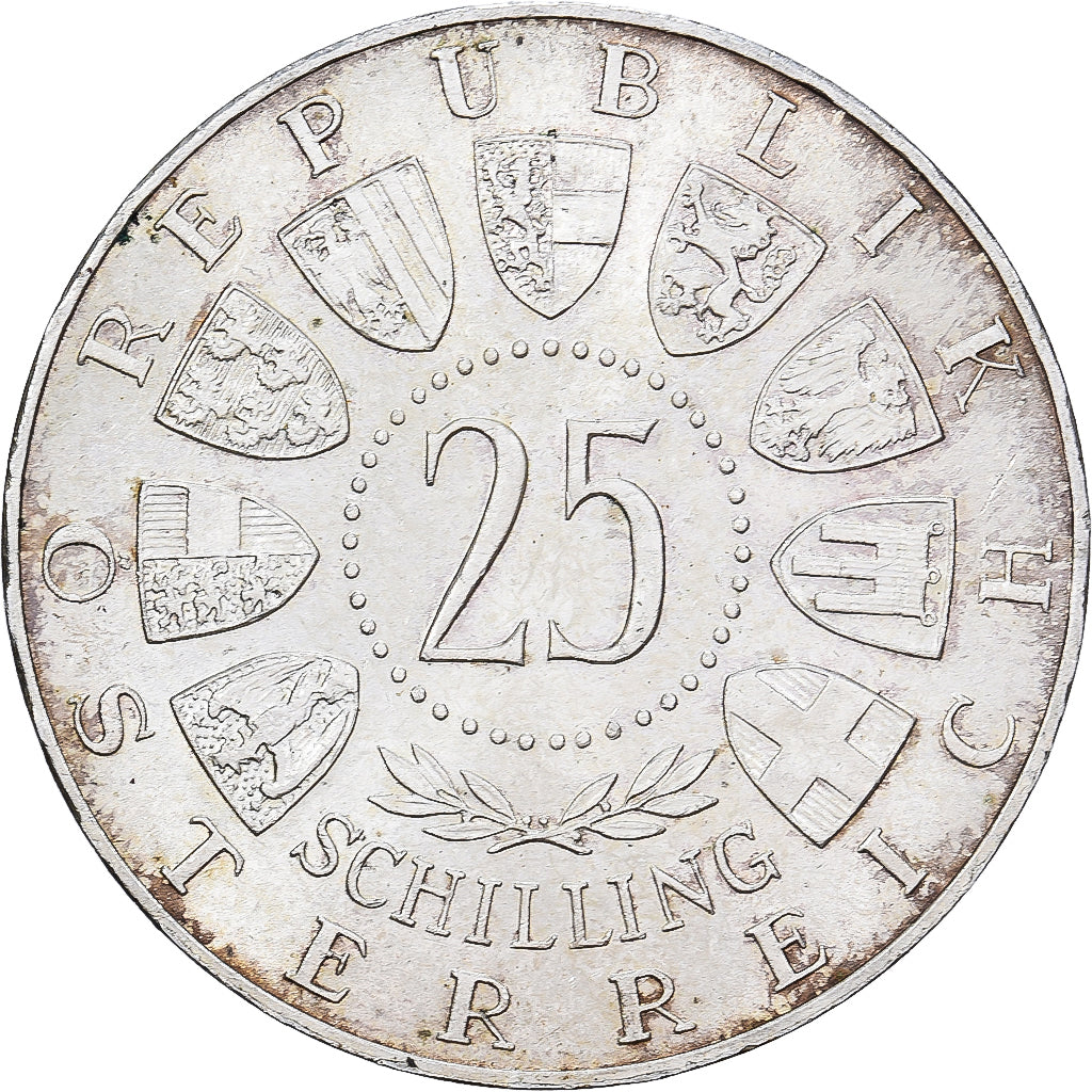 Österreich, 25 Schilling, 1960, Silber, VZ+, KM:2890