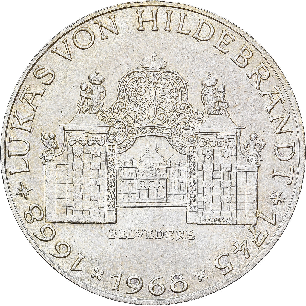 Austria, 25 Schilling, 1968, Silver, AU(55-58), KM:2903