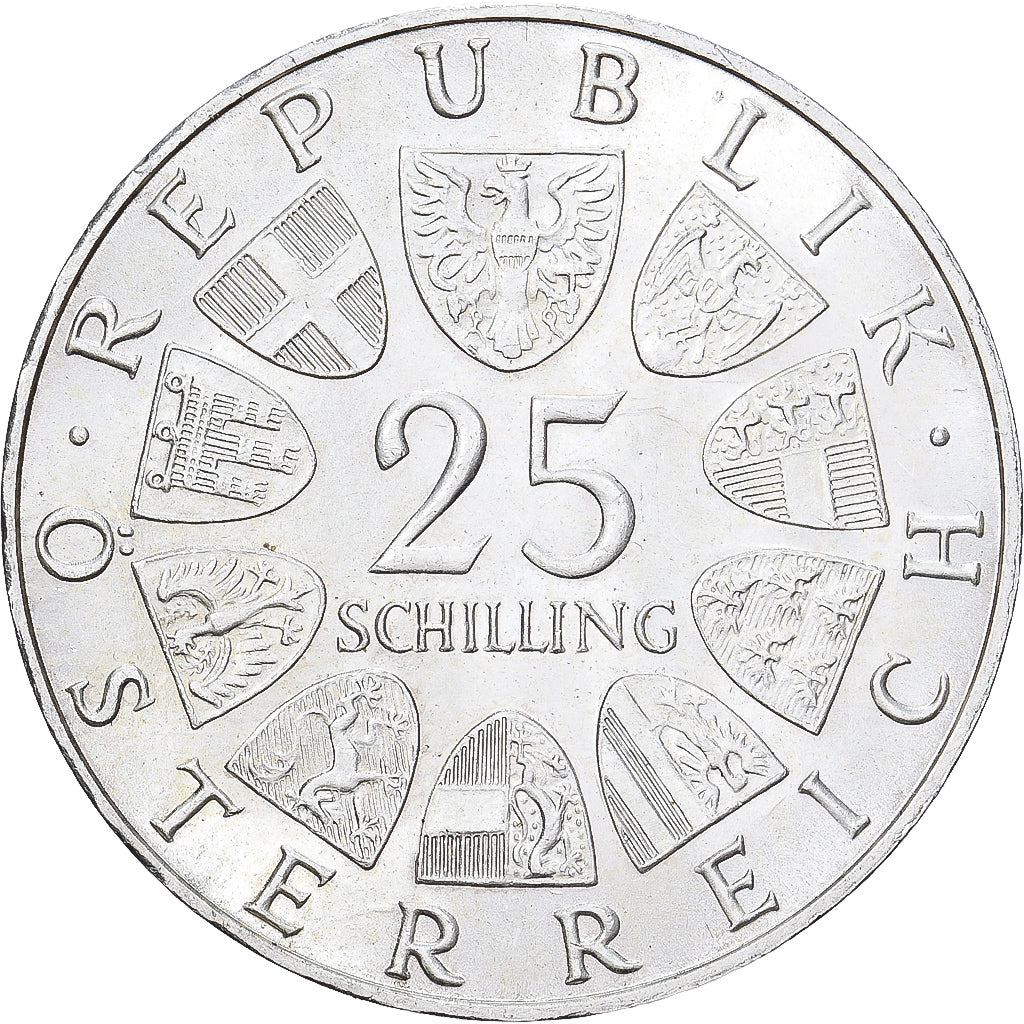 Oostenrijk, 25 Schilling, 1968, Zilver, UNC-, KM:2903