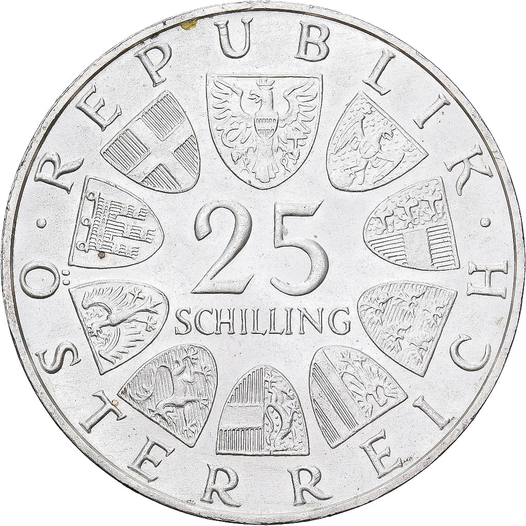 Oostenrijk, 25 Schilling, 1971, Zilver, PR+, KM:2910