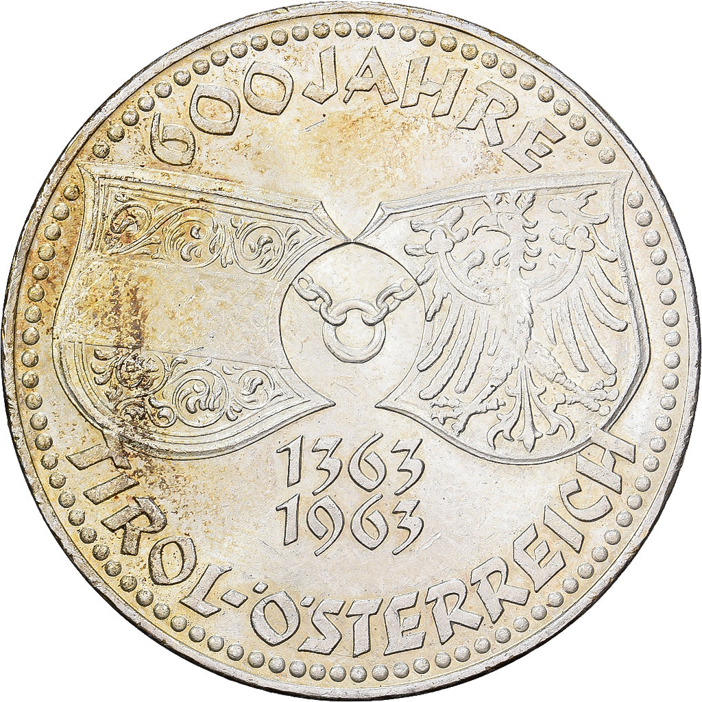 Münze, Österreich, 50 Schilling, 1963, UNZ, Silber, KM:2894