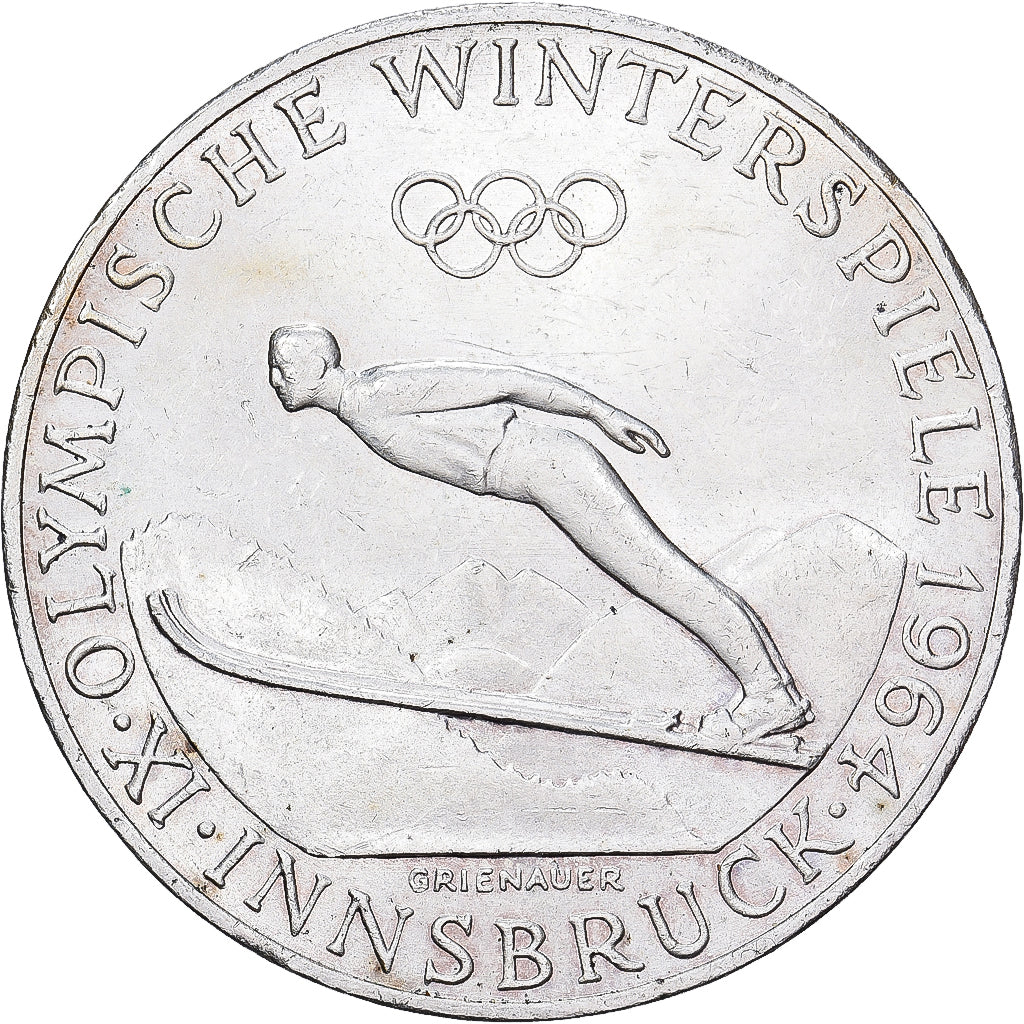 Coin, Austria, 50 Schilling, 1964, MS(60-62), Silver, KM:2896