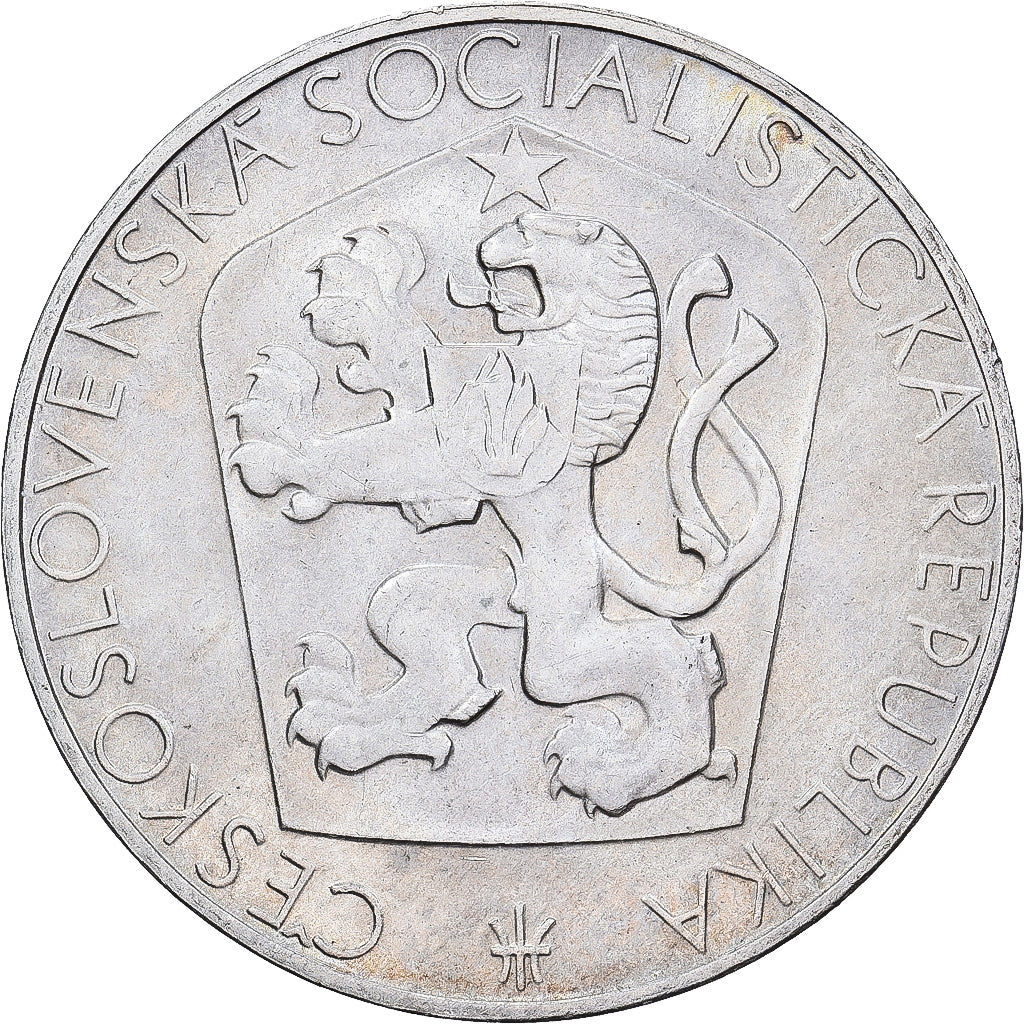 Checoslovaquia, 25 Korun, 1965, Plata, EBC, KM:59