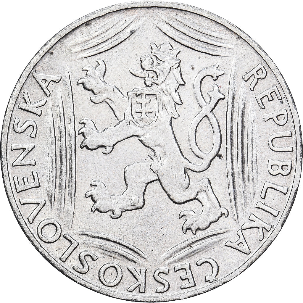 Checoslovaquia, 100 Korun, 1948, Plata, EBC, KM:27